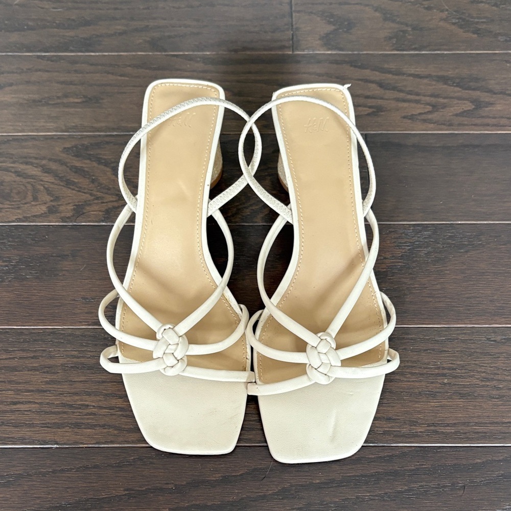 H&M Women's Elegant Cream Sandals